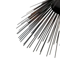 Art Deco plafondlamp zwart met lichteffect - Broom