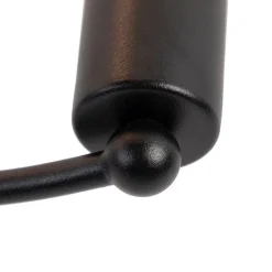 Art deco plafondlamp zwart 4-lichts - Facil