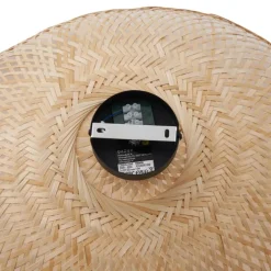 Art Deco plafondlamp zwart met naturel bamboe 60cm - Alka