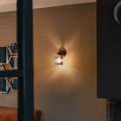 Art Deco plafondspot zwart met smoke glas verstelbaar - Laura