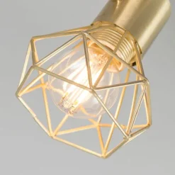 Art deco spot messing draai- en kantelbaar - Mosh