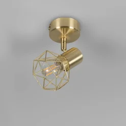 Art deco spot messing draai- en kantelbaar - Mosh