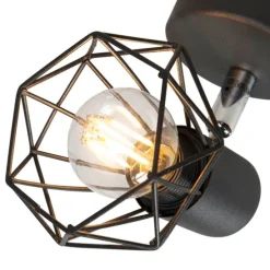 Art Deco spot zwart draai- en kantelbaar - Mosh