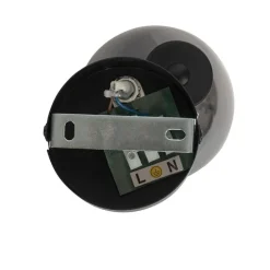 Art Deco spot zwart met smoke glas - Vidro