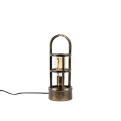 Art Deco tafellamp brons 35 cm - Kevie