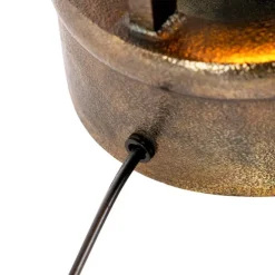Art Deco tafellamp brons 35 cm - Kevie