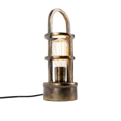 Art Deco tafellamp brons 35 cm - Kevie