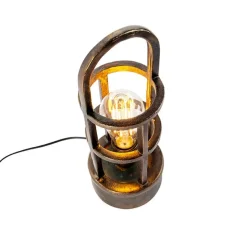 Art Deco tafellamp brons 35 cm - Kevie