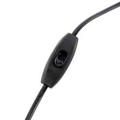 Art Deco tafellamp brons met zwart zonder kap - Areka