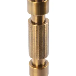 Art deco tafellamp brons met katoenen kap zwart 45 cm - Torre