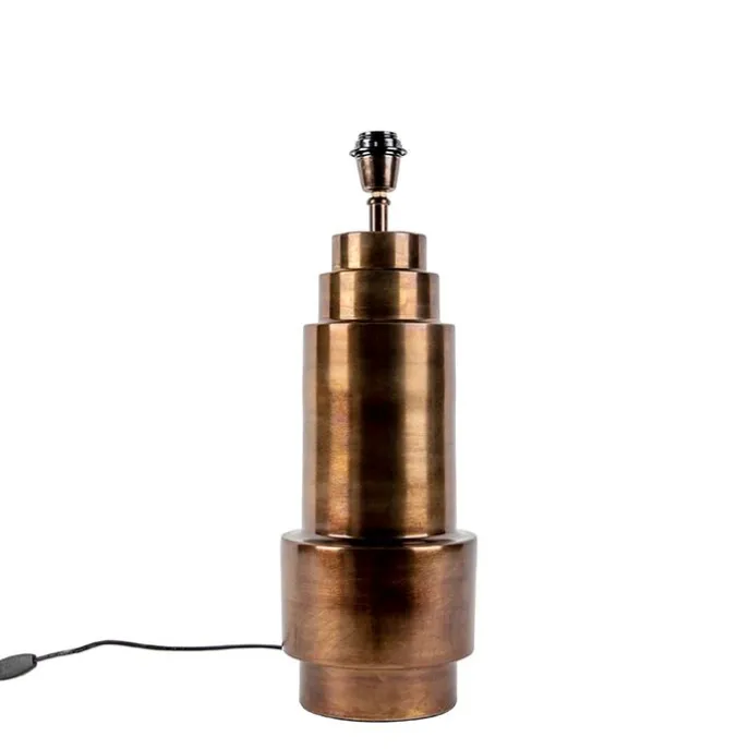 Art Deco tafellamp brons zonder kap - Bruut