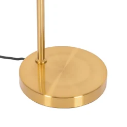 Art Deco tafellamp goud en opaal glas - Flore