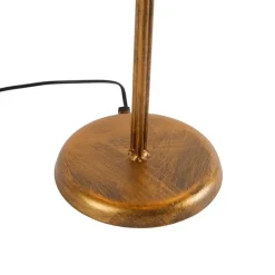 Art Deco tafellamp goud 3-lichts - Botanica