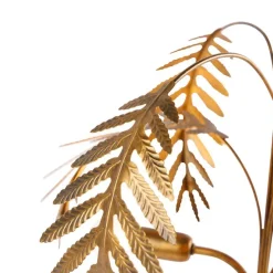 Art Deco tafellamp goud 3-lichts - Botanica