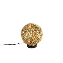 Art deco tafellamp goud met zwart - Maro