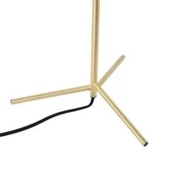 Art deco tafellamp messing met opaal glas 45,5 cm - Pallon