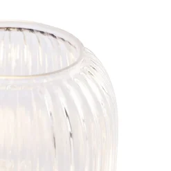 Art deco tafellamp messing met glas - Banci