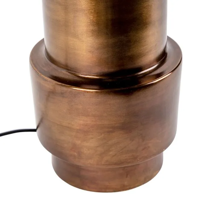 Art deco tafellamp met kap wit 50 cm - Bruut