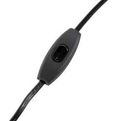 Art deco tafellamp met velours kap geel 35 cm - Pisos