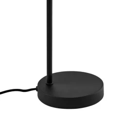 Art Deco tafellamp zwart met smoke glas - Vidro