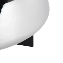 Art deco tafellamp zwart met smoke glas 30 cm - Kevin