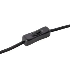 Art deco tafellamp zwart met smoke glas - Pallon