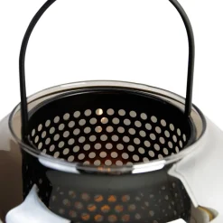 Art deco tafellamp zwart met smoke glas 23 cm - Kevin