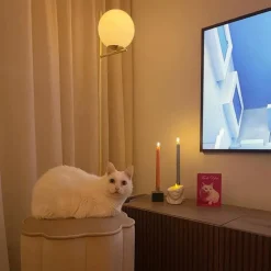 Art Deco vloerlamp goud en opaal glas - Flore