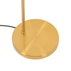 Art Deco vloerlamp goud en opaal glas - Flore