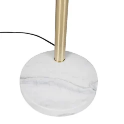 Art deco vloerlamp goud 5-lichts - Sixties Marmo