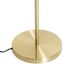 Art Deco vloerlamp goud met glas 3-lichts - Ayesha
