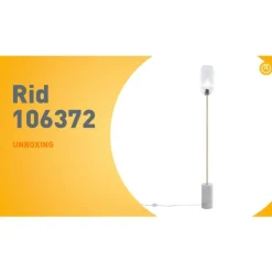 Art Deco vloerlamp messing met helder glas - Rid