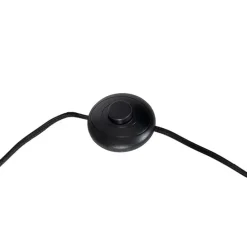 Art Deco vloerlamp tripod zwart met goud - Maro