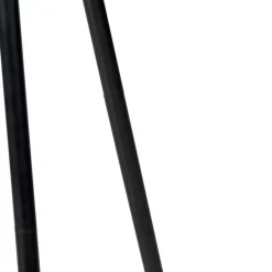 Art Deco vloerlamp tripod zwart met goud - Maro