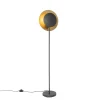 Art Deco vloerlamp zwart met goud - Emilienne