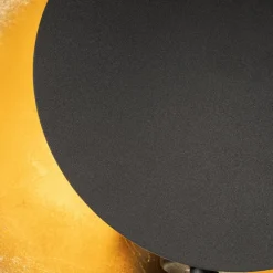 Art Deco vloerlamp zwart met goud - Emilienne