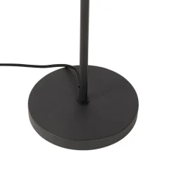 Art Deco vloerlamp zwart met goud - Emilienne