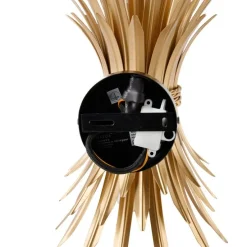 Art Deco wandlamp goud met zwart - Wesley