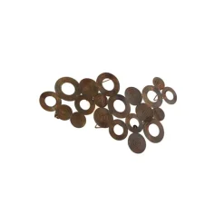 Art Deco wandlamp koper 77 cm - Circles