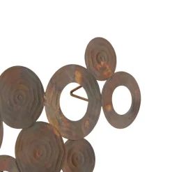 Art Deco wandlamp koper 77 cm - Circles