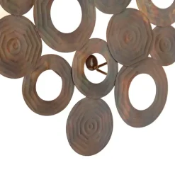 Art Deco wandlamp koper 77 cm - Circles