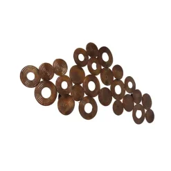 Art Deco wandlamp koper 138 cm - Circles