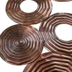 Art Deco wandlamp koper 138 cm - Circles