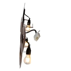 Art Deco wandlamp koper 138 cm - Circles