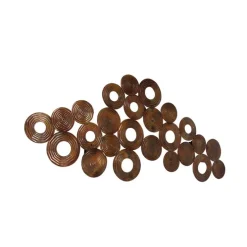 Art Deco wandlamp koper 138 cm - Circles