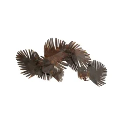 Art deco wandlamp koper 76 cm 2-lichts - Lauf