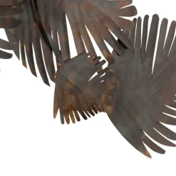 Art deco wandlamp koper 76 cm 2-lichts - Lauf