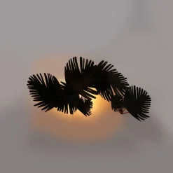 Art deco wandlamp koper 76 cm 2-lichts - Lauf