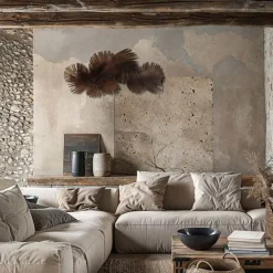 Art Deco wandlamp koper 105 cm 2-lichts - Lauf