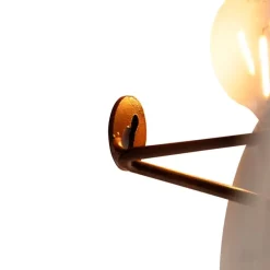 Art Deco wandlamp koper 105 cm 2-lichts - Lauf